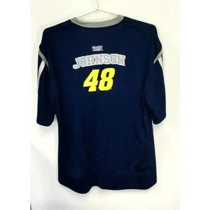 Chase Mens‎ Blue Short Sleeve Jimmie Johnson Lowes NASCAR Racing Jersey Size XL
